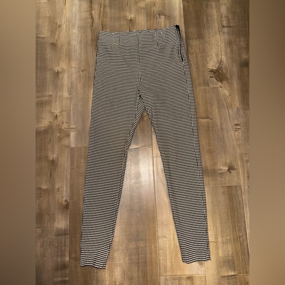 Zara Women’s Houndstooth Trousers in Black & White Size Large - Picture 2 of 7